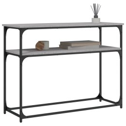 STOLIK KONSOLOWY SZARY DĄB SONOMA 100X35,5X75CM
