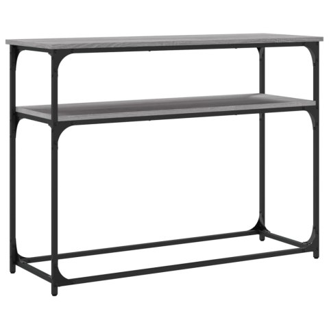 STOLIK KONSOLOWY SZARY DĄB SONOMA 100X35,5X75CM