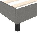ŁÓŻKO KONTYNENTALNE Z MATERACEM CIEMNOSZARA TKANINA 80X200CM