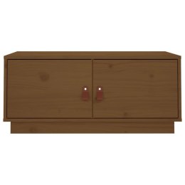 STOLIK KAWOWY MIODOWY BRĄZ 80X50X35CM LITE DREWNO SOSNOWE