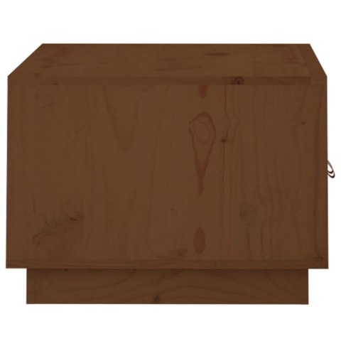 STOLIK KAWOWY MIODOWY BRĄZ 80X50X35CM LITE DREWNO SOSNOWE