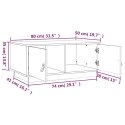 STOLIK KAWOWY MIODOWY BRĄZ 80X50X35CM LITE DREWNO SOSNOWE
