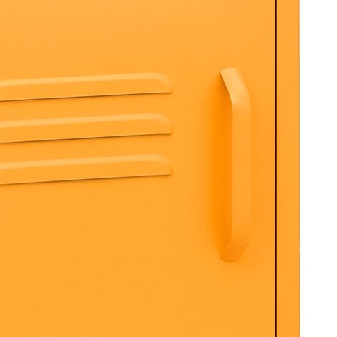 SZAFKA NOCNA MUSZTARDOWA 35X35X51CM STALOWA