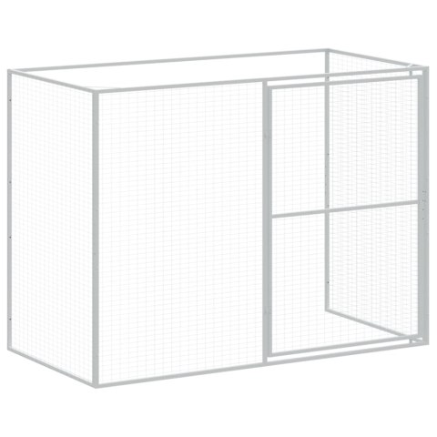 BUDA DLA PSA Z WYBIEGIEM ANTRACYTOWA 214X1069X181CM STAL