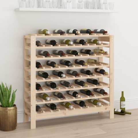 STOJAK NA WINO 109,5X30X107,5CM LITE DREWNO SOSNOWE