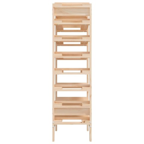 STOJAK NA WINO 61,5X30X107,5CM LITE DREWNO SOSNOWE