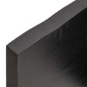 PÓŁKA CIEMNOSZARA 140X50X4CM DREWNO DĘBOWE
