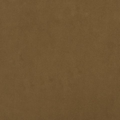 FOTEL Z PODNÓŻKIEM BRĄZOWY OBITY AKSAMITEM