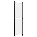 PARAWAN POKOJOWY PRZEGRODA ŚCIANKA 4-PANELOWY BIAŁY 200X180CM TKANINA