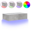 SZAFKA TELEWIZYJNA Z LED SZAROŚĆ BETONU 60X35X15,5CM