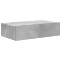 SZAFKA TELEWIZYJNA Z LED SZAROŚĆ BETONU 60X35X15,5CM