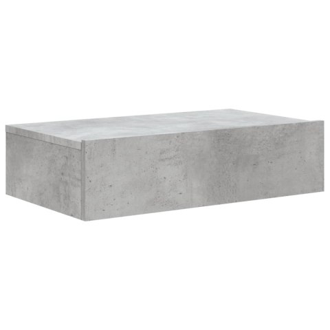 SZAFKA TELEWIZYJNA Z LED SZAROŚĆ BETONU 60X35X15,5CM
