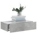 SZAFKA TELEWIZYJNA Z LED SZAROŚĆ BETONU 60X35X15,5CM