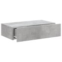 SZAFKA TELEWIZYJNA Z LED SZAROŚĆ BETONU 60X35X15,5CM