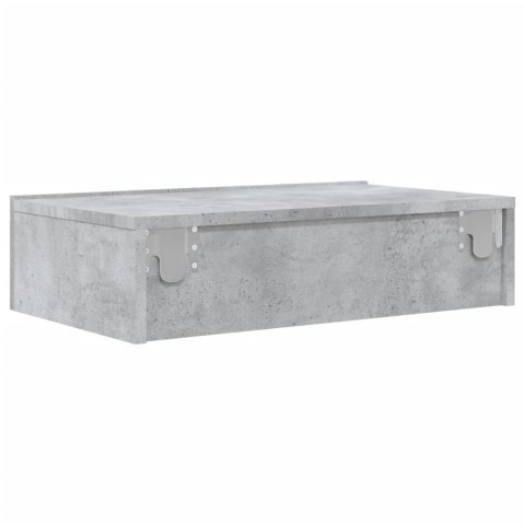 SZAFKA TELEWIZYJNA Z LED SZAROŚĆ BETONU 60X35X15,5CM