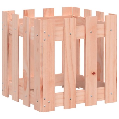 DONICA OGRODOWA Z PŁOTKIEM 40X40X40CM LITE DREWNO DAGLEZJOWE