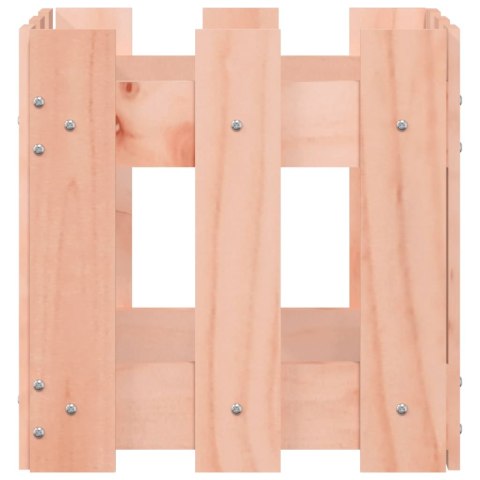 DONICA OGRODOWA Z PŁOTKIEM 30X30X30CM LITE DREWNO DAGLEZJOWE