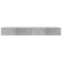 SZAFKI TELEWIZYJNE Z LED, 2 SZT., SZAROŚĆ BETONU, 60X35X15,5 CM