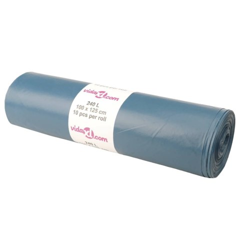 WORKI NA ŚMIECI 100 SZT. NIEBIESKIE 240 L