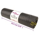 WORKI NA ŚMIECI ŚCIĄGANE TAŚMĄ 150 SZT. CZARNE 240 L