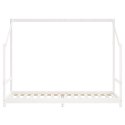 RAMA ŁÓŻKA DZIECIĘCEGO BIAŁA 2X(80X200)CM DREWNO SOSNOWE