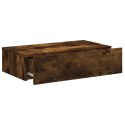 SZAFKA TELEWIZYJNA Z LED PRZYDYMIONY DĄB 60X35X15,5CM