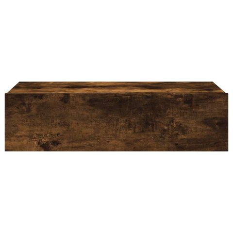 SZAFKA TELEWIZYJNA Z LED PRZYDYMIONY DĄB 60X35X15,5CM