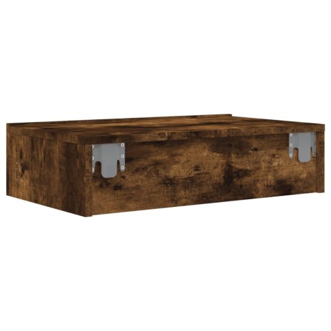 SZAFKA TELEWIZYJNA Z LED PRZYDYMIONY DĄB 60X35X15,5CM