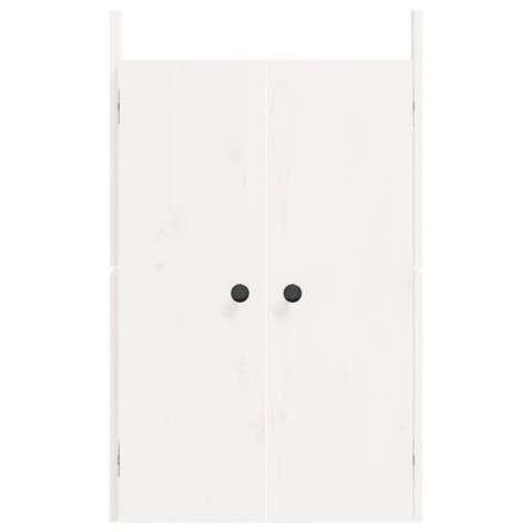DRZWI SZAFKI KUCHENNEJ NA ZEWNĄTRZ 2 SZT. BIAŁE 50X9X82CM
