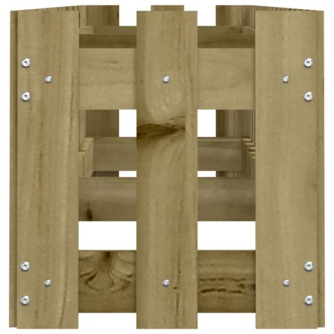 RABATA OGRODOWA Z PŁOTKIEM 200X30X30CM IMPREGNOWANA SOSNA