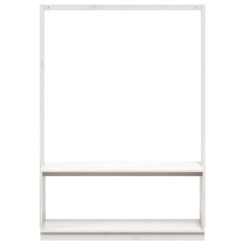 WIESZAK NA UBRANIA Z MIEJSCEM NA BUTY BIAŁY 113X40X157,5CM