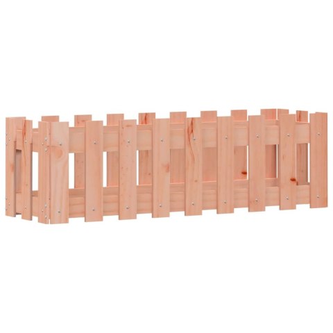 RABATA OGRODOWA Z PŁOTKIEM 100X30X30CM LITE DREWNO DAGLEZJOWE