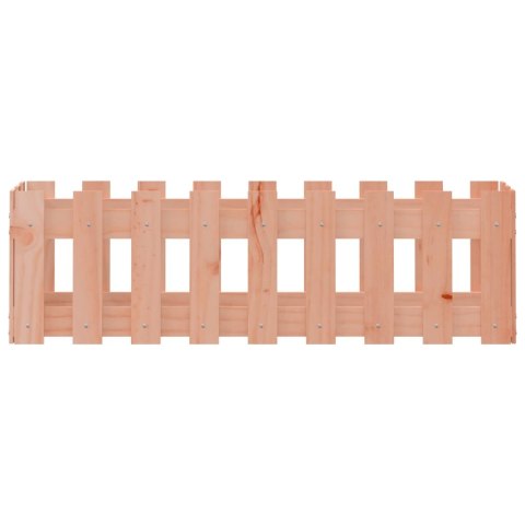 RABATA OGRODOWA Z PŁOTKIEM 100X30X30CM LITE DREWNO DAGLEZJOWE