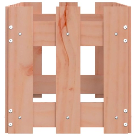 RABATA OGRODOWA Z PŁOTKIEM 100X30X30CM LITE DREWNO DAGLEZJOWE