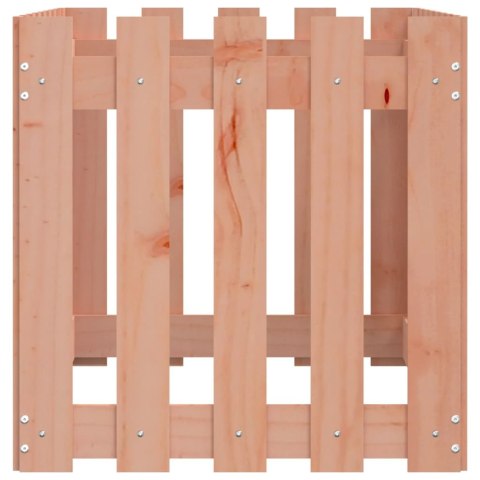 RABATA OGRODOWA Z PŁOTKIEM 100X50X50CM LITE DREWNO DAGLEZJOWE