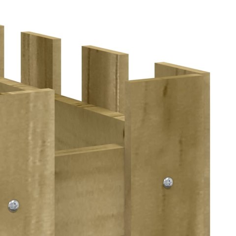 RABATA OGRODOWA Z PŁOTKIEM 150X30X30CM IMPREGNOWANA SOSNA