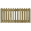RABATA OGRODOWA Z PŁOTKIEM 150X50X70CM IMPREGNOWANA SOSNA
