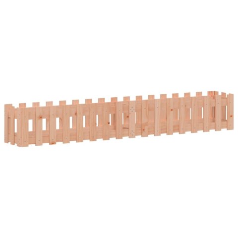 RABATA OGRODOWA Z PŁOTKIEM 200X30X30CM DREWNO DAGLEZJOWE