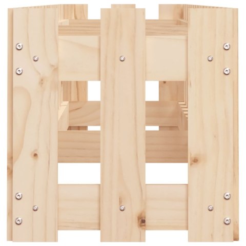 RABATA OGRODOWA Z PŁOTKIEM 200X30X30CM DREWNO SOSNOWE