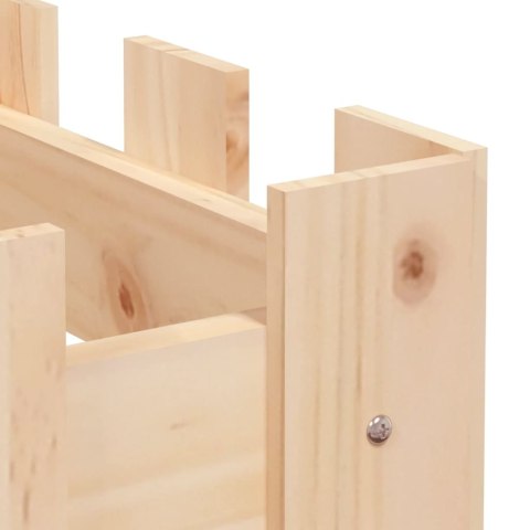 RABATA OGRODOWA Z PŁOTKIEM 200X30X30CM DREWNO SOSNOWE