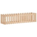 RABATA OGRODOWA Z PŁOTKIEM 200X50X50CM DREWNO SOSNOWE