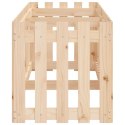 RABATA OGRODOWA Z PŁOTKIEM 200X50X50CM DREWNO SOSNOWE