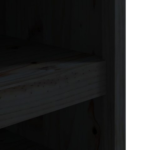 SZAFKA KUCHENNA NA ZEWNĄTRZ CZARNA 106X55X64CM DREWNO SOSNOWE