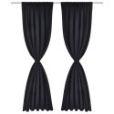 CZARNE ZASŁONY ZACIEMNIAJĄCE 135X245CM 2 SZTUKI