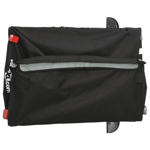 PRZYCZEPKA ROWEROWA CZARNO-SZARA 45KG ŻELAZO