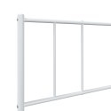 METALOWA RAMA ŁÓŻKA Z WEZGŁOWIEM BIAŁA 80X200CM