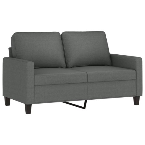 SOFA 2-OSOBOWA CIEMNOSZARA 120CM TAPICEROWANA TKANINĄ