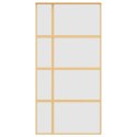DRZWI PRZESUWNE ZŁOTE 102 5X205CM MROŻONE SZKŁO ESG