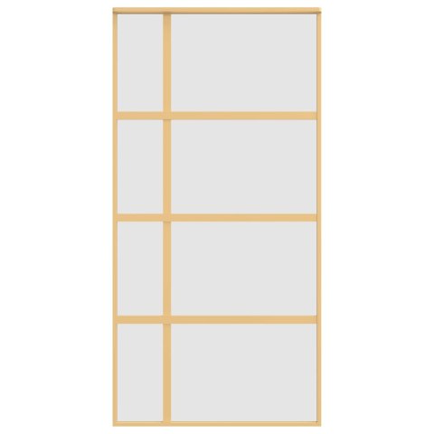 DRZWI PRZESUWNE ZŁOTE 102 5X205CM MROŻONE SZKŁO ESG