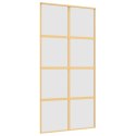 DRZWI PRZESUWNE ZŁOTE 102 5X205CM MROŻONE SZKŁO ESG